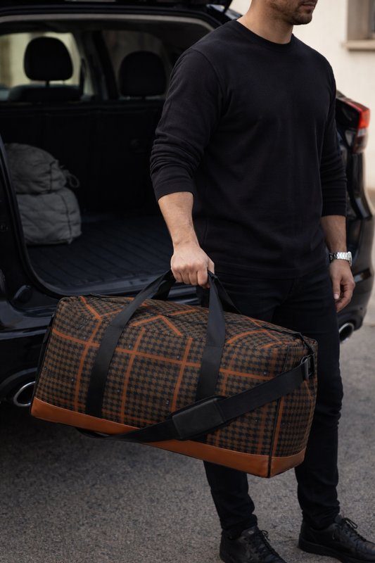 QT Houndstooth Grid Weekender Duffle